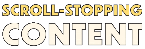 Scroll-Stopping Sticker by Content Factory