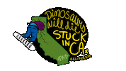 California Snowboarding Sticker by Dinosaurs Will Die