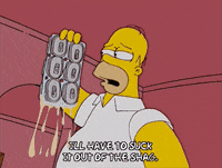 sucking homer simpson GIF