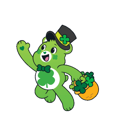 St Patricks Day Good Luck Sticker by Care Bear Stare!