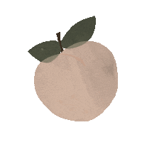 Fruit Peach Sticker