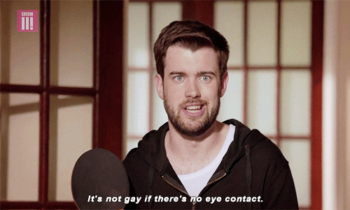 bbc three its not gay if theres no eye contact GIF by BBC