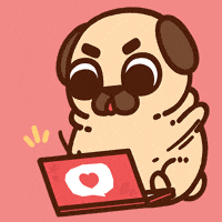 Working Locked In GIF by Puglie Pug