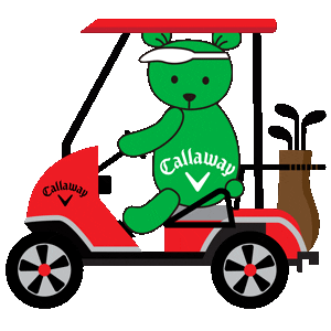 love_callaway golf bear golfer 熊 Sticker