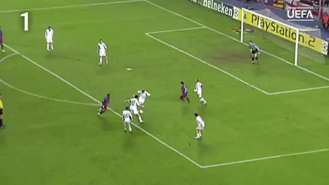 messi #firstgoal GIF