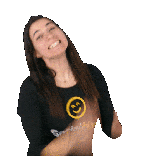 SocialHub giphyupload happy smile excited Sticker