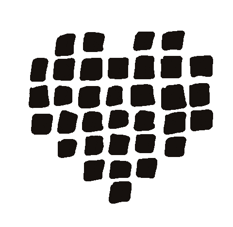 Black Heart Love Sticker