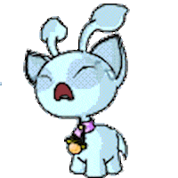 neopetsofficial cat crying aisha sad cat Sticker