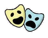 Mask Theatre Sticker by Turnéteatret i Trøndelag