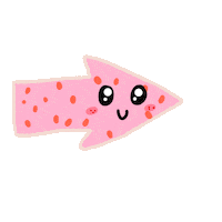 Pink Arrow Sticker