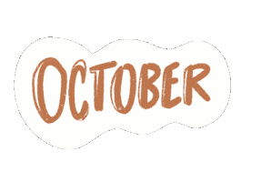 Text October Sticker