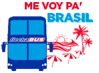 Flechabus travel beach vacation brasil Sticker