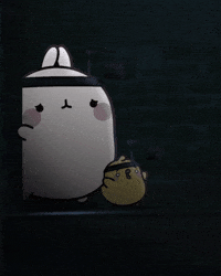 Shocked Halloween Horror GIF by Molang