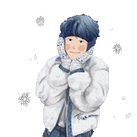 Snow Winter Sticker by Tizzm