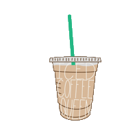 Iced Coffee Sticker