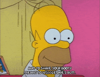 homer simpson smiling GIF