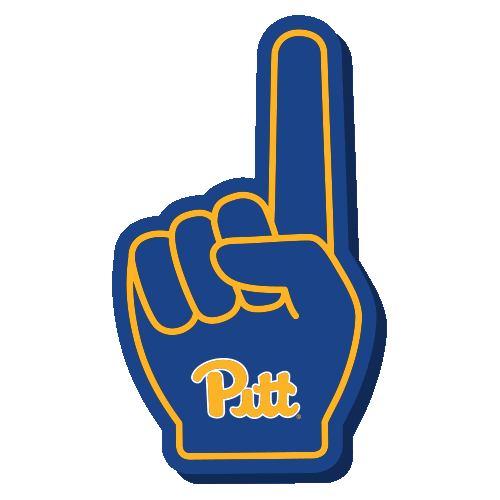 College Colors Day H2P Sticker by Pitt Panthers