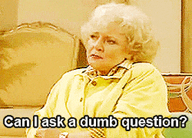 Betty White Question GIF
