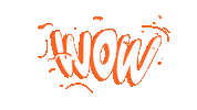 StudioYM animation wow text white Sticker