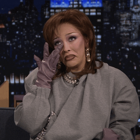 Dojacat Crying GIF by The Tonight Show Starring Jimmy Fallon