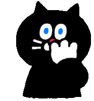 Bored Cat Sticker by Cookids