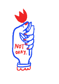 flower hand Sticker by Owi Liunic
