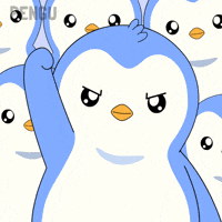 Holding Hold The Line GIF by Pudgy Penguins