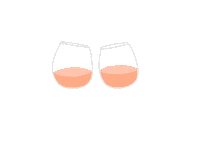 Wine Rose Cheers Sticker