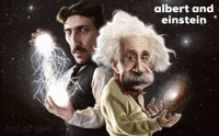 manroop_damn albert and einstein GIF
