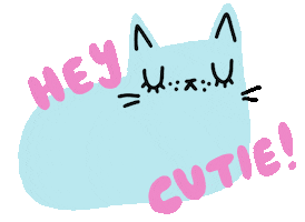 Hey Good Looking Cat Sticker by Tobyilikecats