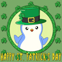 St Patricks Day Penguin GIF by Pudgy Penguins