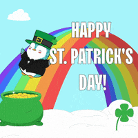 March 17 Rainbow GIF by Pudgy Penguins