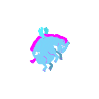 Flying Horse Unicorn Sticker by gonchihouses