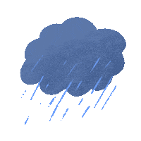 Rain Raining Sticker