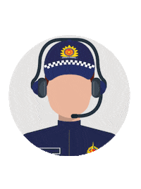 PM_DF police Df policia telefone Sticker