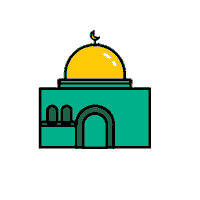 lisionak green palestine mosque freepalestine Sticker