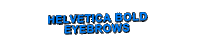 helvetica bold eyebrows Sticker by AnimatedText