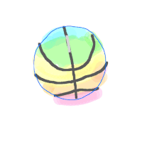 basketball rainbow GIF by jjjjjohn