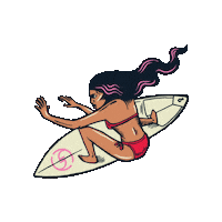 Surf Surfing Sticker by Super Girl Pro