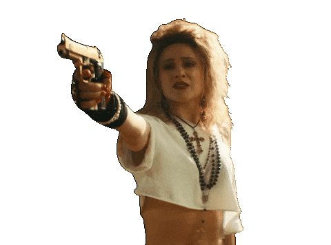 Weird Al Gun Sticker by The Roku Channel