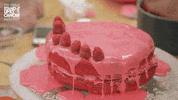 Pink Baking GIF by The Great British Bake Off
