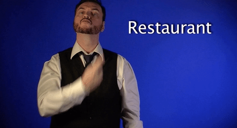 sign language restaurant GIF by Sign with Robert