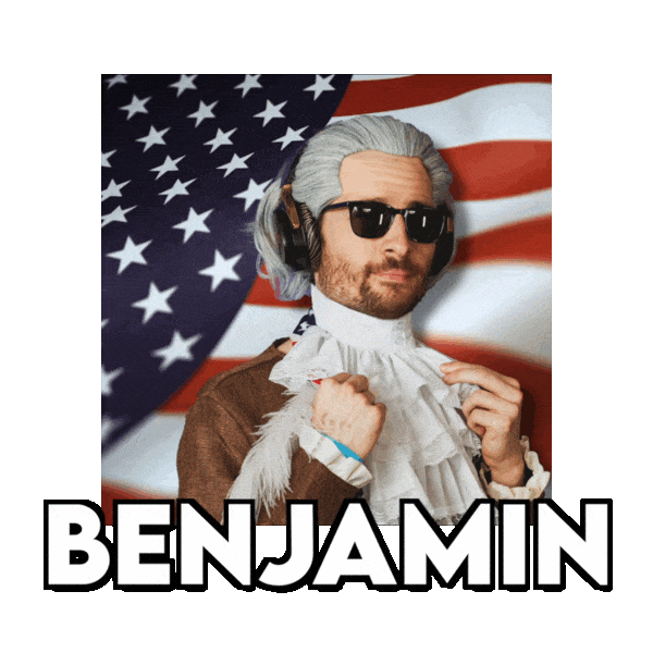 Founding Father Ben Sticker