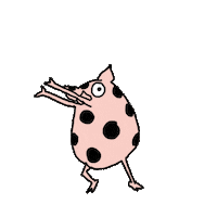 Pig Piggy Sticker by K-Fai Steele