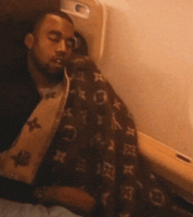 Kanye West Sleeping GIF
