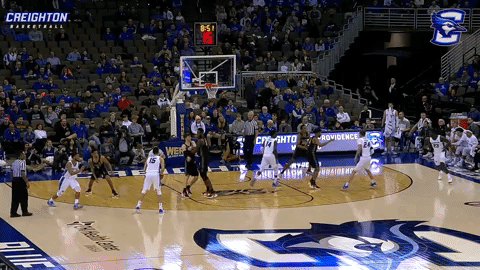 creighton bluejays three-pointer GIF by Creighton University Athletics