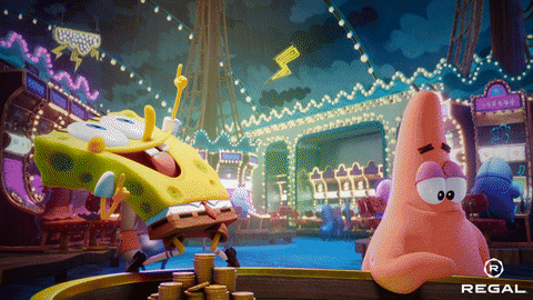 Spongebob Casino GIF by Regal
