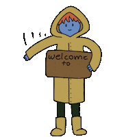 Waving Welcome To Sticker