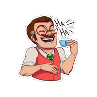 vokigames halloween laughing lmao pumpkin Sticker