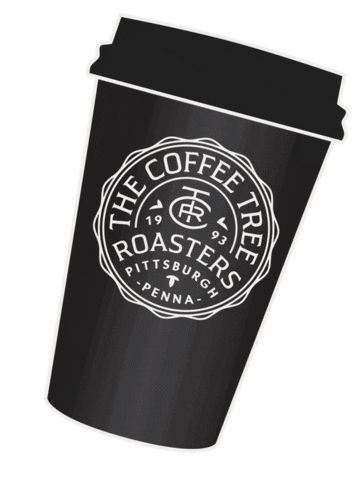 Coffee Cup Ctr Sticker by Coffee Tree Roasters